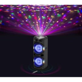 Akai bluetooth speaker discoball lights